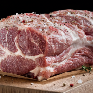 Cabeza de lomo cerdo producción ecológica