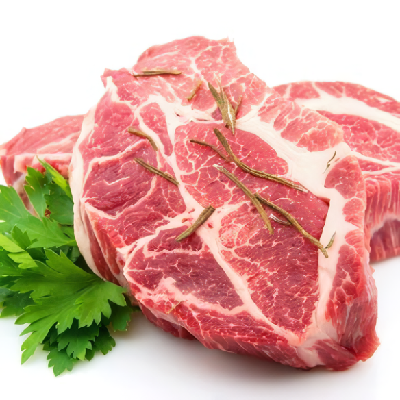 Cabeza de lomo fileteada cerdo producciòn ecològica