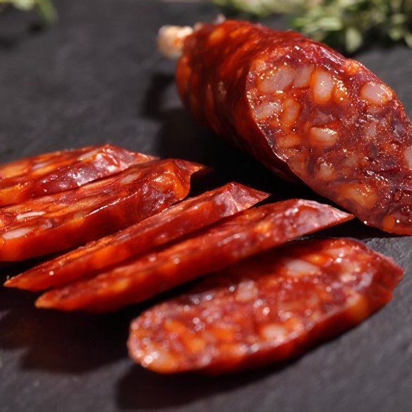 Chorizo sarta dulce producción ecológica