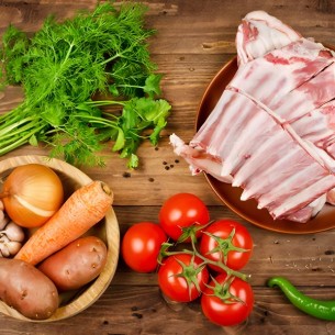 Falda de cordero producción ecológica