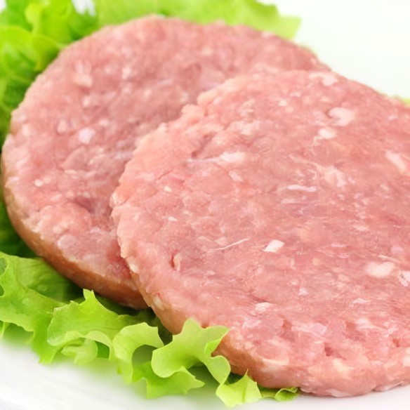Hamburguesa de pollo producción ecológica