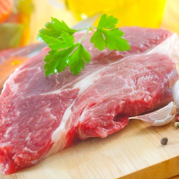 Magro pieza de cerdo producción ecológica