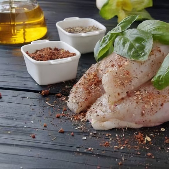 Pechuga fileteada de pollo producción ecológica