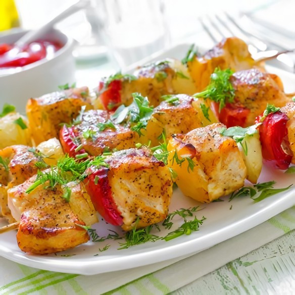 Pinchos de pollo ecológico