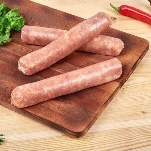 Salchichas frescas de pollo de producción ecológica