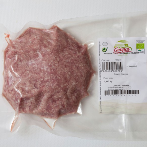 Picada de cerdo producción ecológica