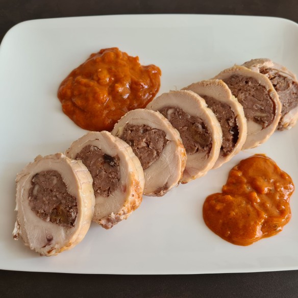 Pechuga de pollo ecológico rellena