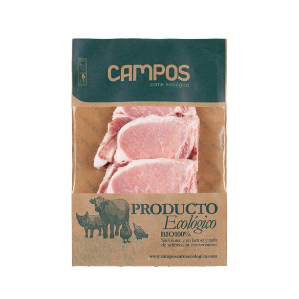 Chuletas de cerdo producción ecológica