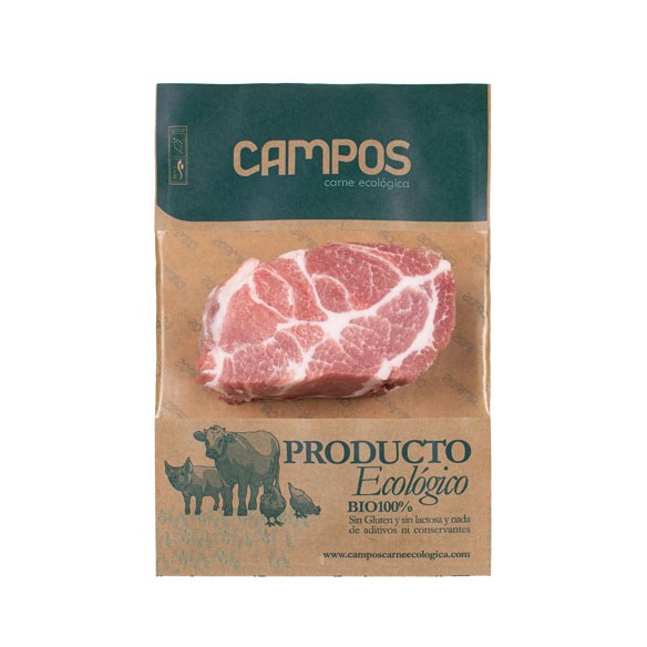 Cabeza de lomo cerdo producción ecológica