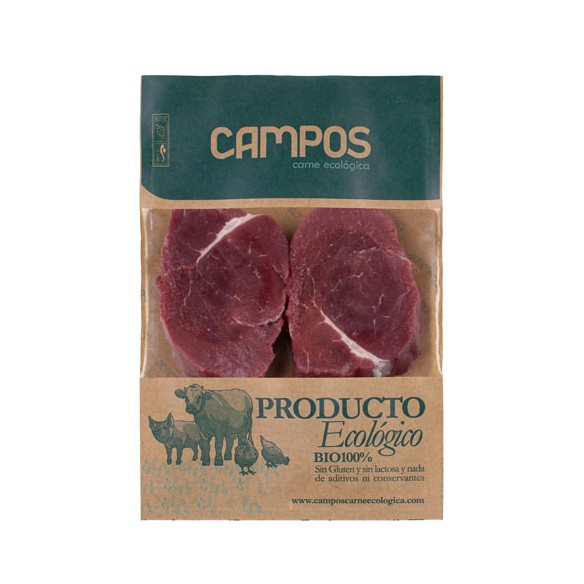 Solomillo cortado de ternera producción ecológica