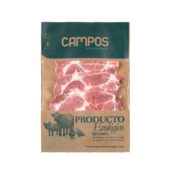 Cabeza de lomo fileteada cerdo producciòn ecològica