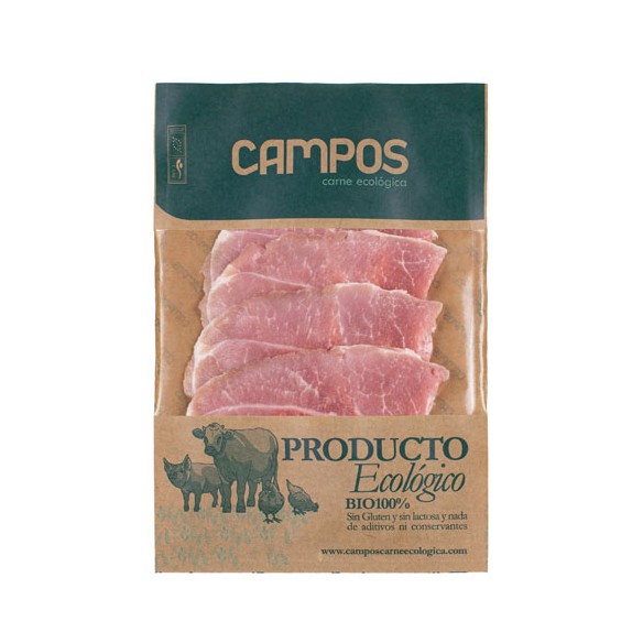Jamón fileteado de cerdo producción ecológica