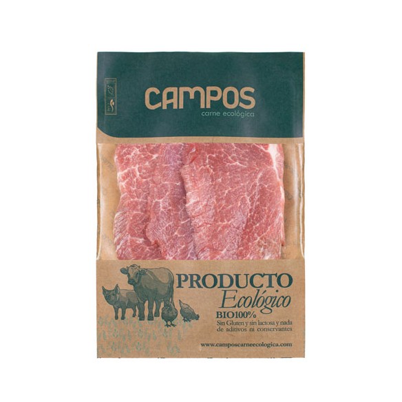 Presa de cerdo producción ecológica