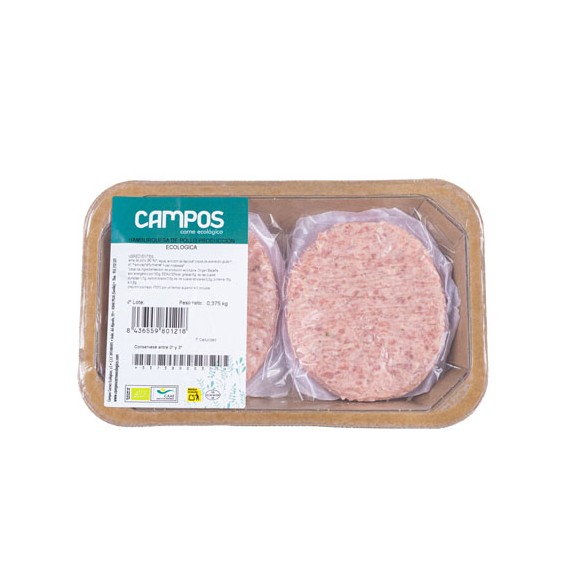 Hamburguesa de pollo producción ecológica
