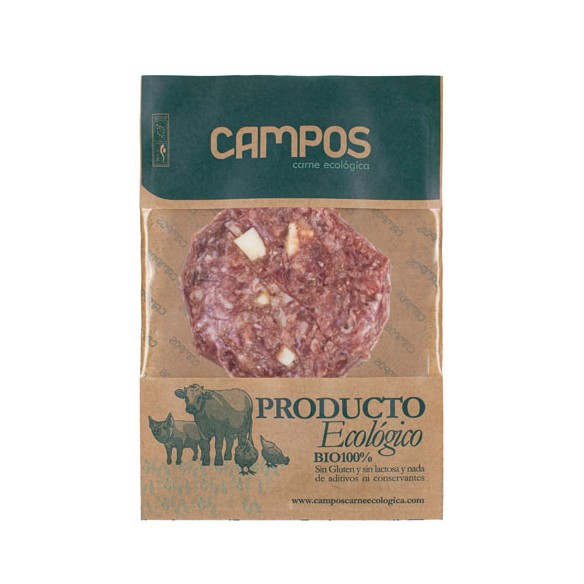 Hamburguesa de retinto con parmesano de producción ecológica