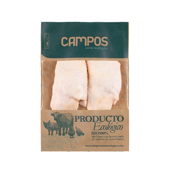 Contramuslo de pollo producción ecológica con h/p