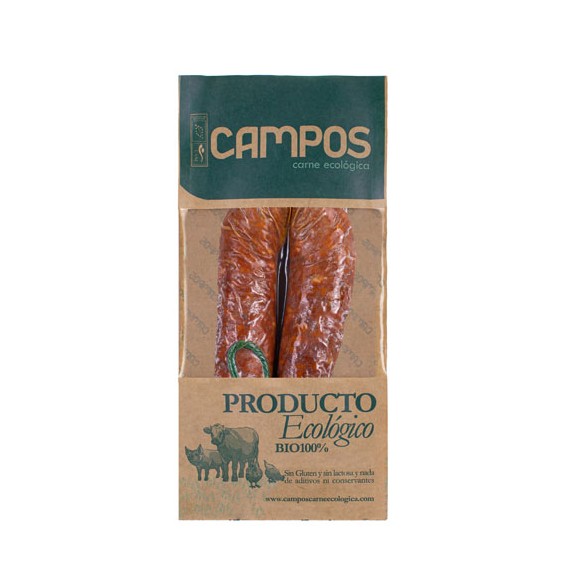 Chorizo sarta picante producción ecológica