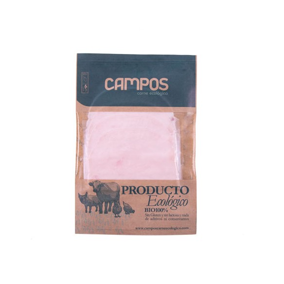 Pechuga pavo cocida producción ecológica sin gluten/sin lactosa (loncheada)