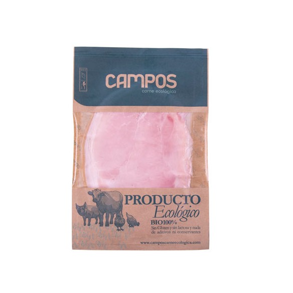 Jamón cocido producción ecológica sin gluten/sin lactosa (loncheado)