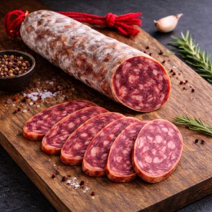 Salchichón velón ecológico de bellota ibérico 50% raza...