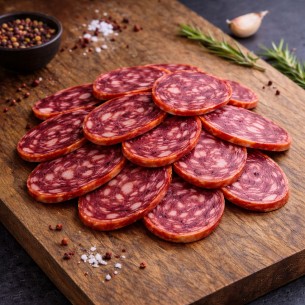 Salchichón ecológico de bellota ibérico 50% raza ibérica...