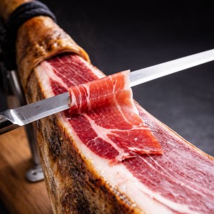 Jamón de bellota 100% ibérico ecológico loncheado corte a...