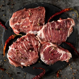 Presa de cerdo ibérico de producción ecológica