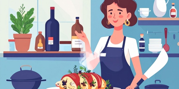 Suprema de pollo rellena de setas silvestres y foie, envuelta en panceta ecológica