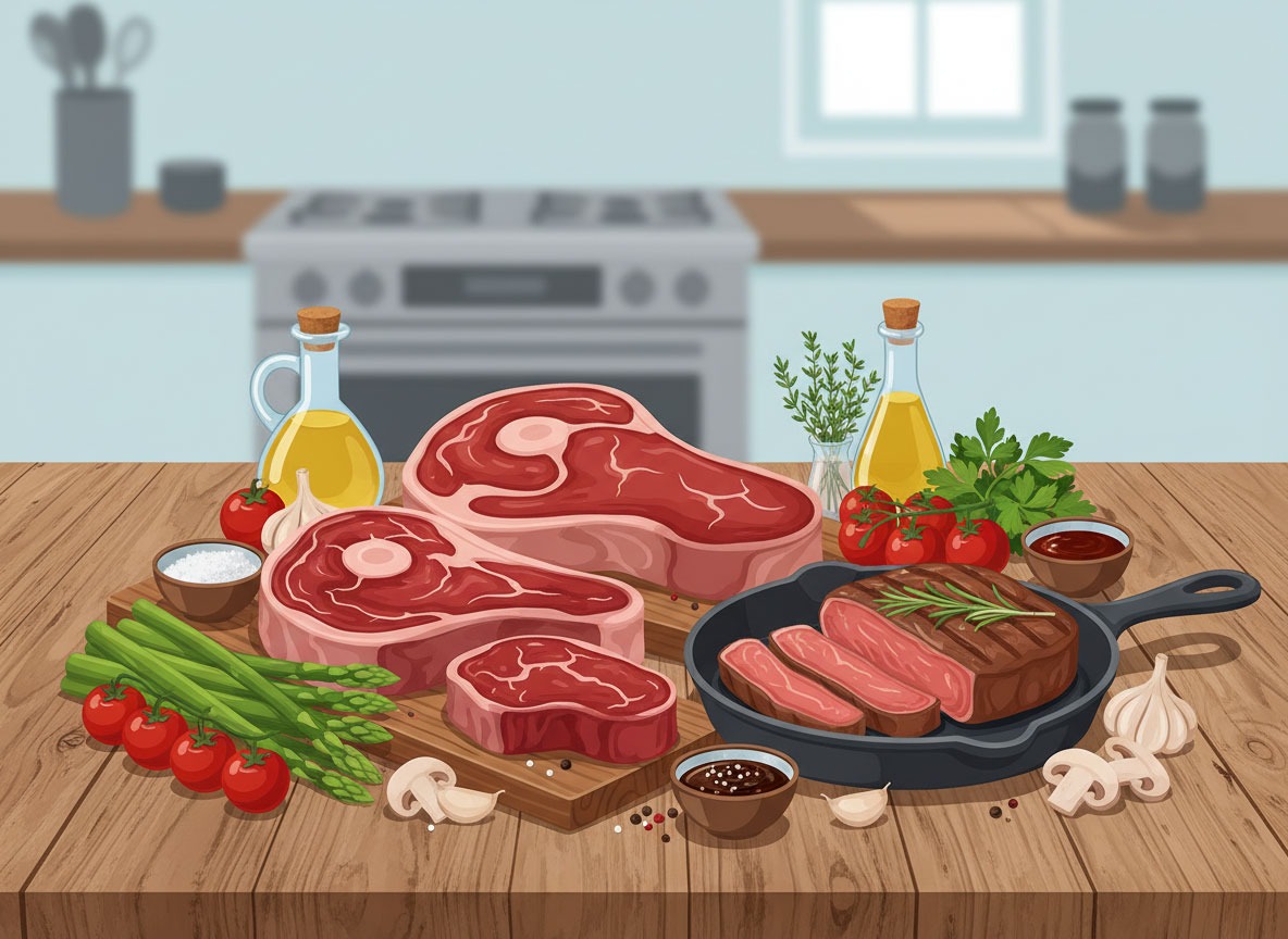 Solomillo de ternera en salsa de vino tinto y chalotas caramelizadas